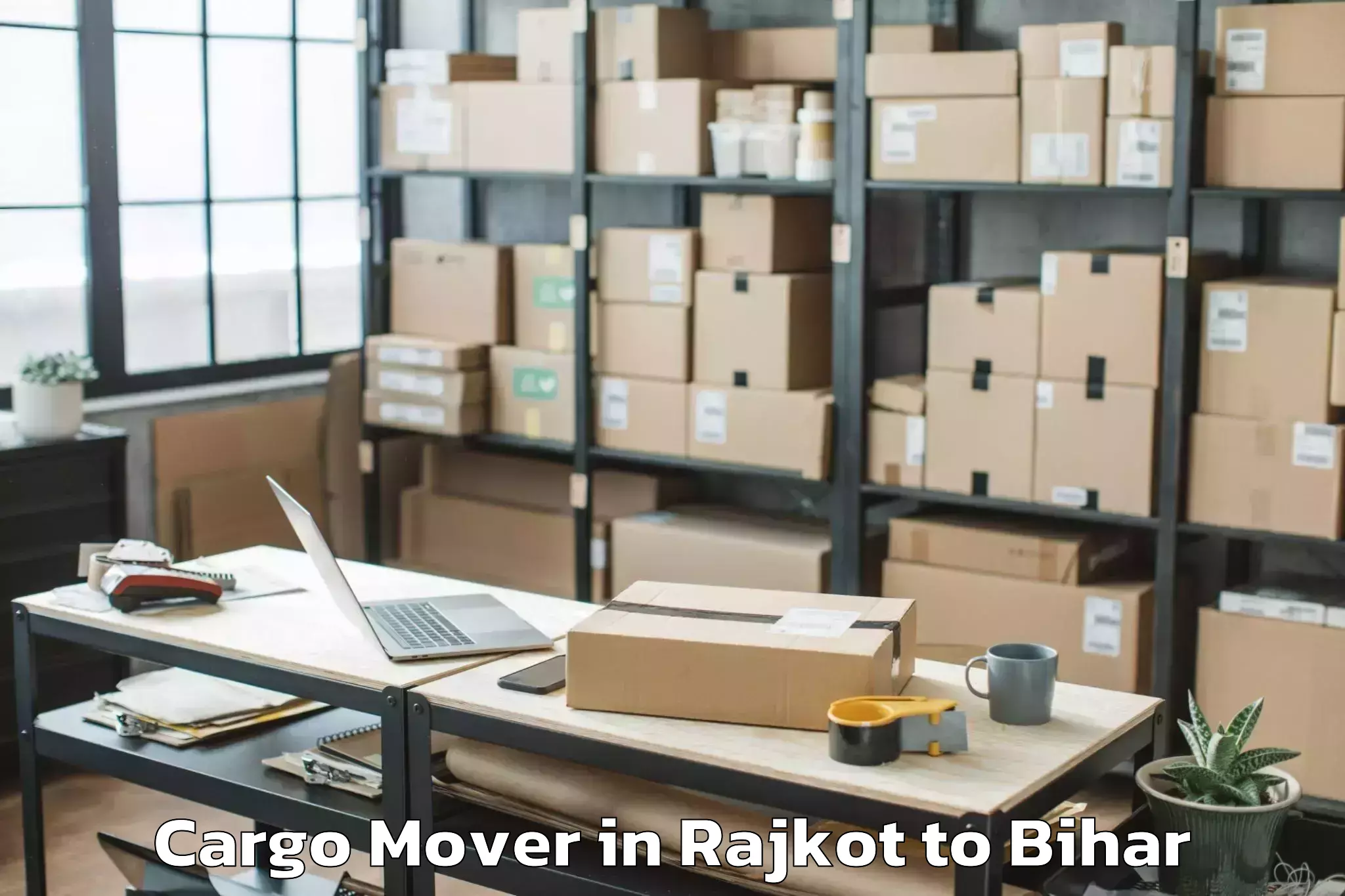 Easy Rajkot to Lalit Narayan Mithila Universi Cargo Mover Booking